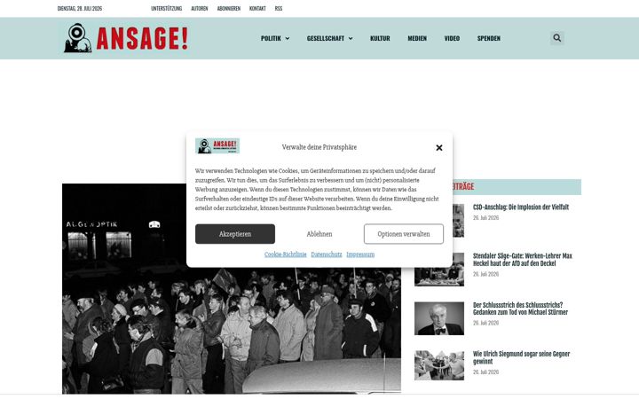 Screenshot of ansage.org