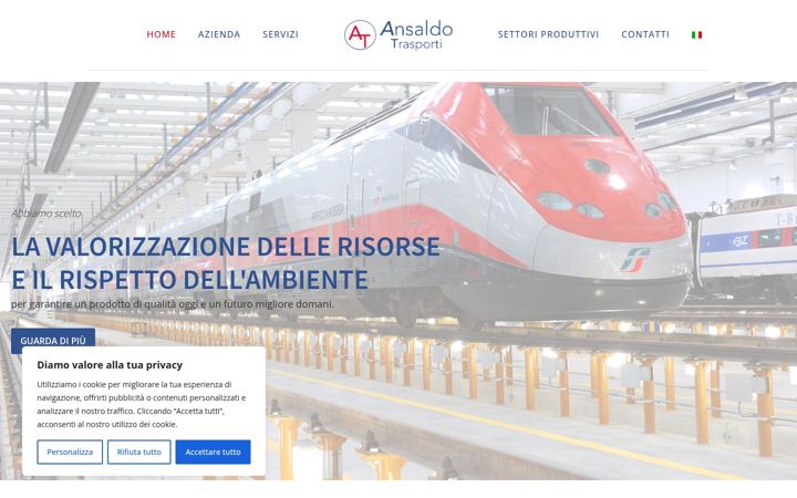 Screenshot of ansaldotrasporti.com