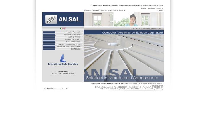 Screenshot of ansalsrl.it