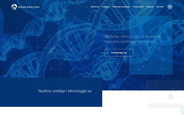 Screenshot of ansar-analitika.hr