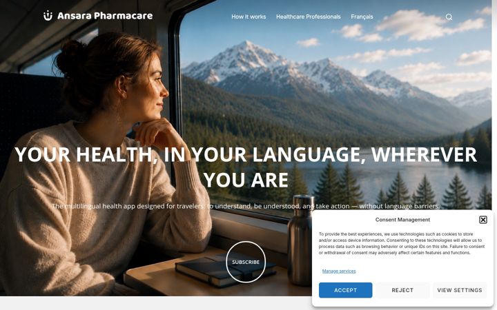 Zrzut ekranu ansarapharmacare.com