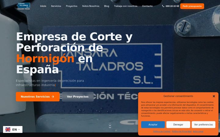 Screenshot of ansarataladros.com