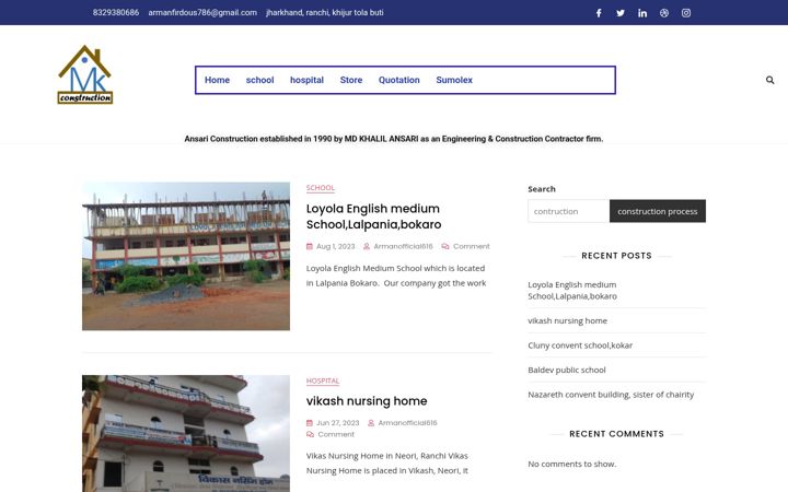 Screenshot of ansariconstructioncompany.com