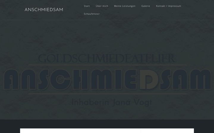 Screenshot of anschmiedsam.de