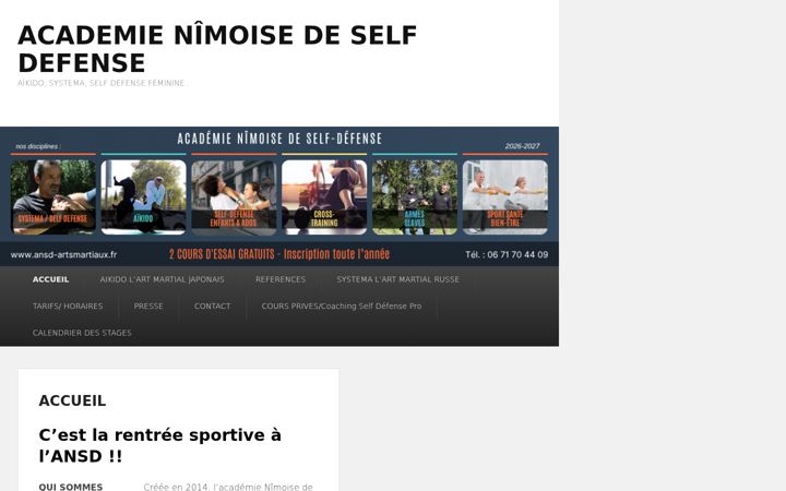 Screenshot of ansd-artsmartiaux.fr