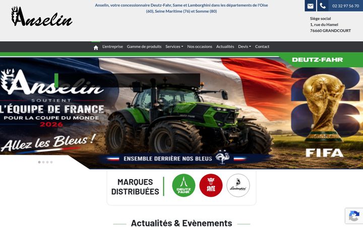 Screenshot van anselin.net