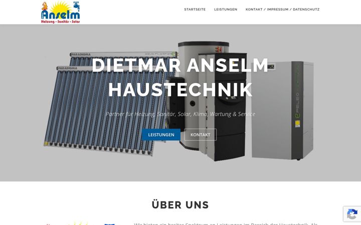 Screenshot of anselm-haustechnik.de