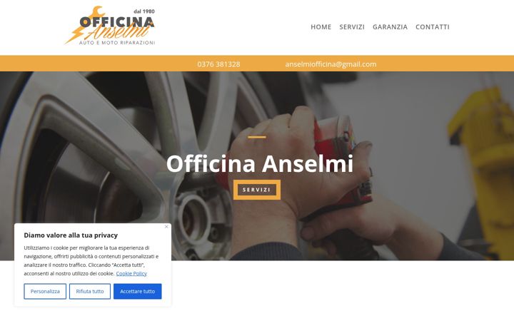 Ekraanipilt saidist anselmiofficina.it