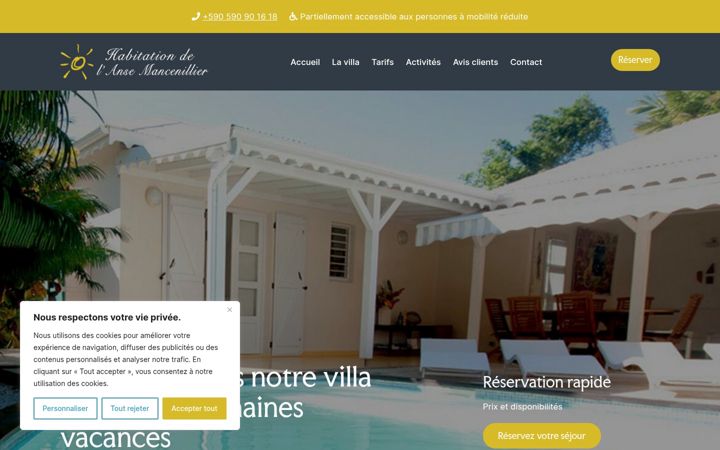 Screenshot ta' ansemancenillier.com