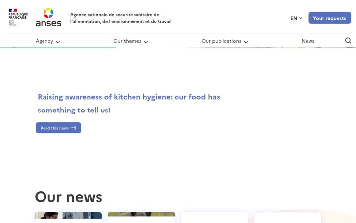 Screenshot ta' anses.fr