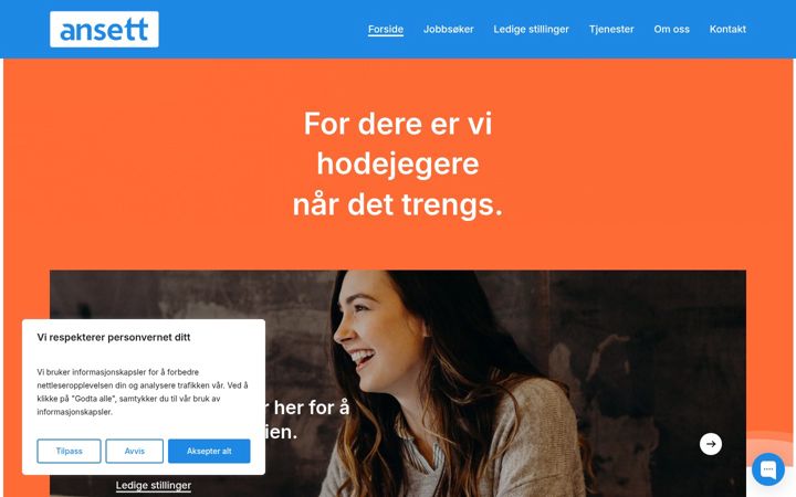Ekraanipilt saidist ansett.no