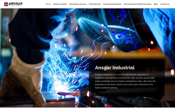 Screenshot ta' ansgarindustrial.com