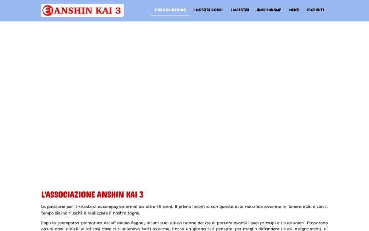 Screenshot of anshinkai3.it