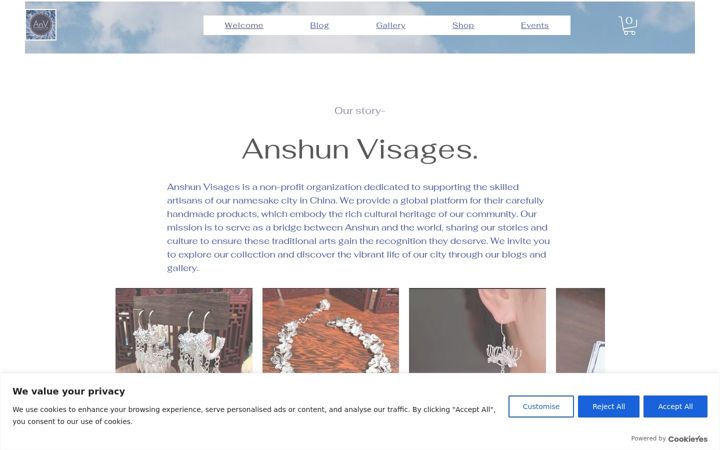 Screenshot von anshunvisages.com
