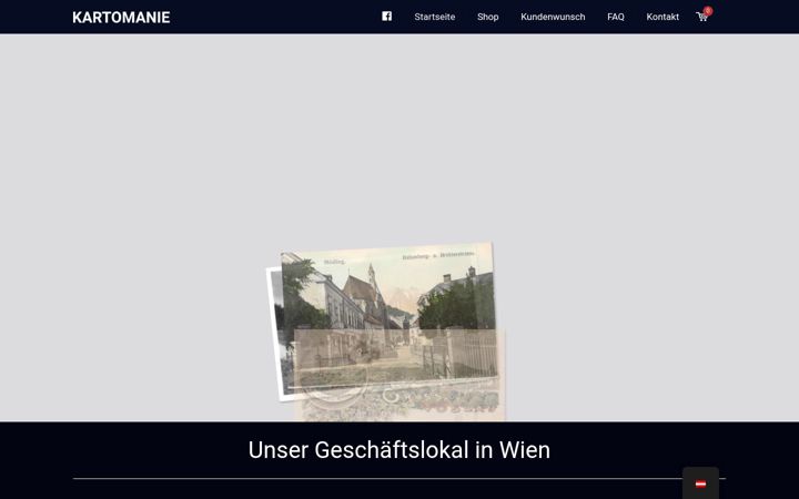 Screenshot von ansichtskarten-kartomanie.at