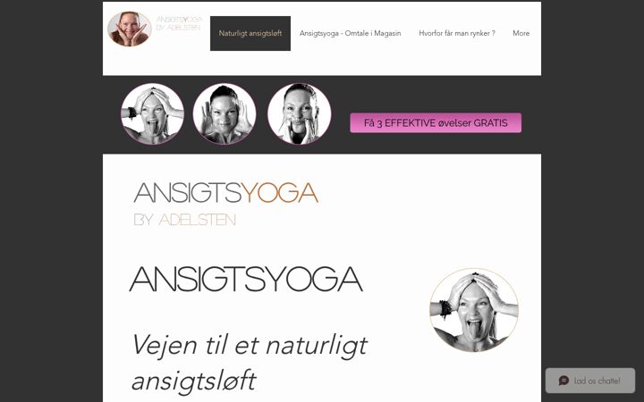 Screenshot of ansigtsyoga-kursus.com