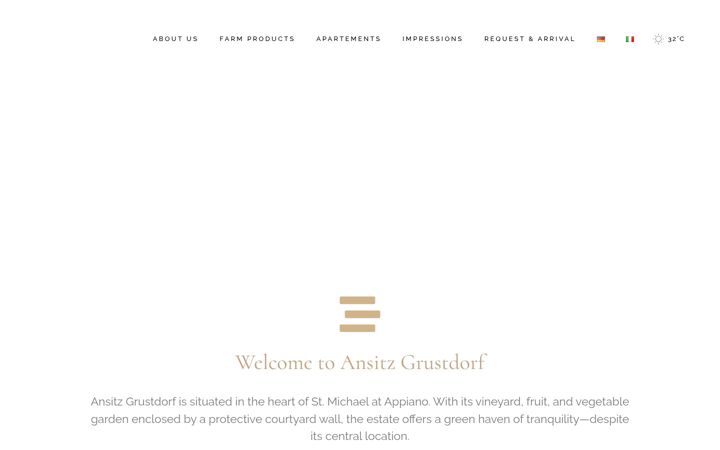 Snímek obrazovky ansitz-grustdorf.it
