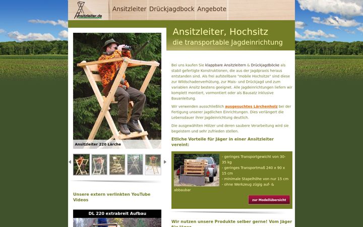 Screenshot of ansitzleiter.de