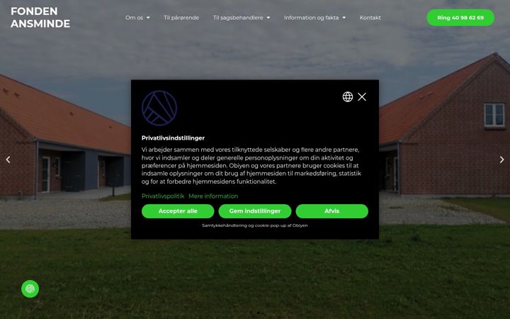 Screenshot of ansminde.dk