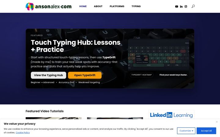 Screenshot of ansonalex.com