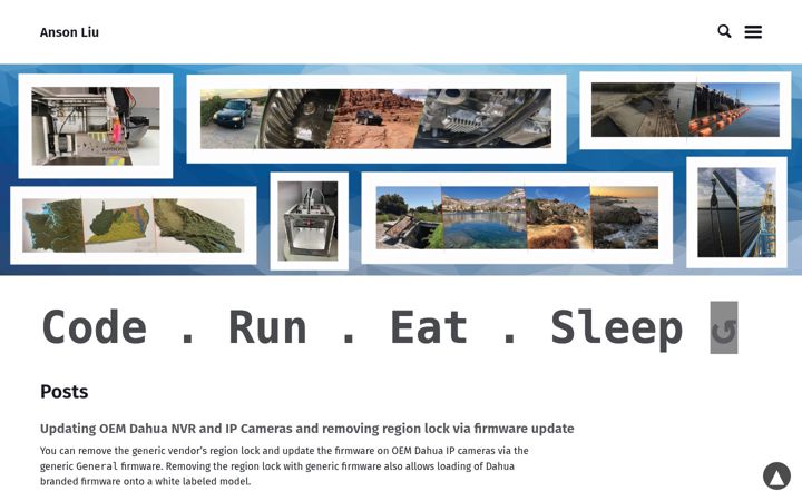 Screenshot of ansonliu.com