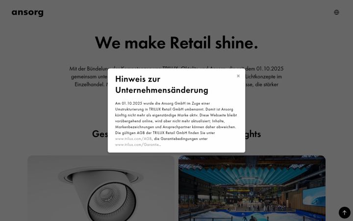 Screenshot ta' ansorg.com