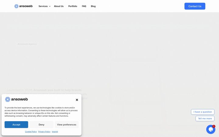 Screenshot of ansoweb.com