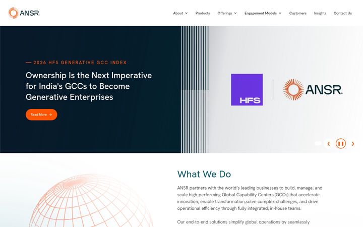 Screenshot of ansr.com