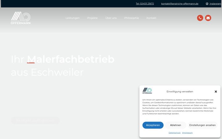 Screenshot of anstriche-offermann.de