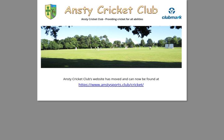Screenshot of anstycc.org.uk