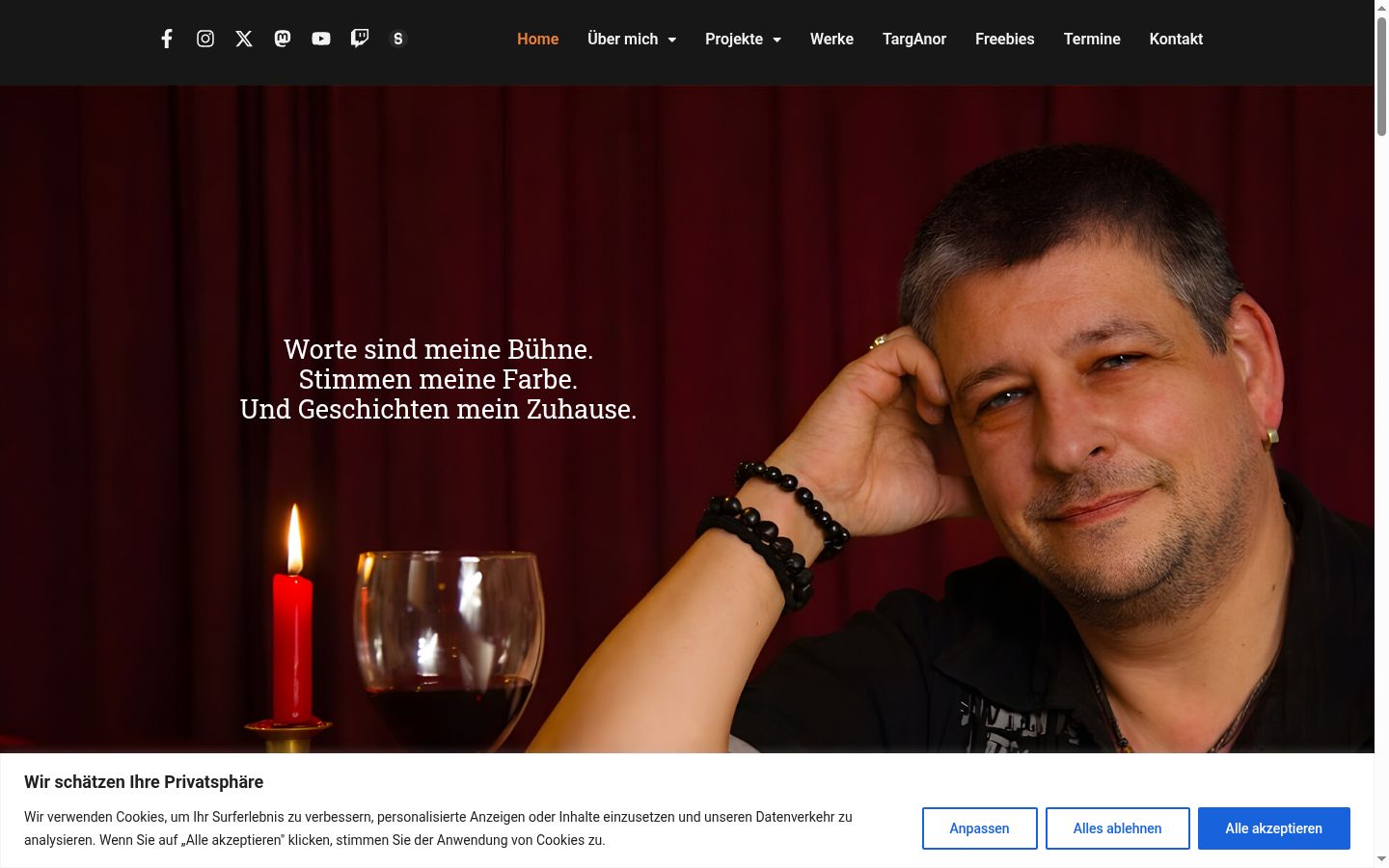 Sutikimo reklamjuostės, rodytos prieš bet kokią sąveiką, ekrano kopija