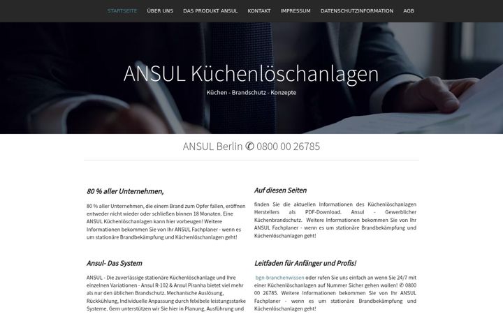 Screenshot of ansul-berlin.com