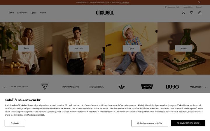 Screenshot of answear.hr
