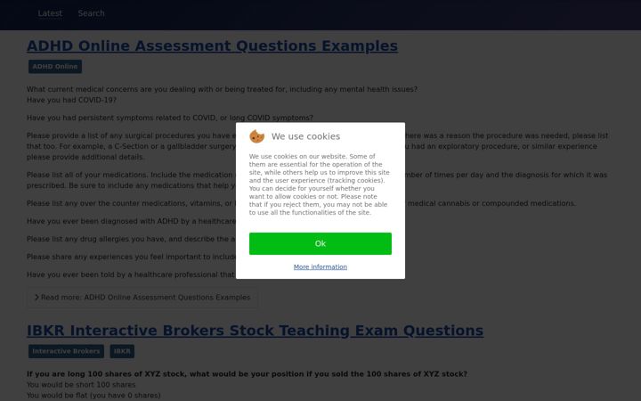 Screenshot of answerhappy.com
