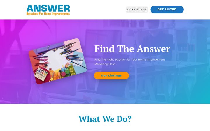 Screenshot of answerhome.co