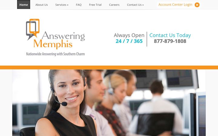 Screenshot von answeringmemphis.com