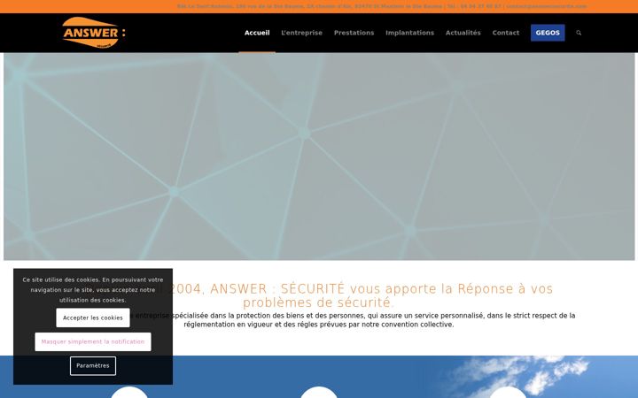 Screenshot von answersecurite.com