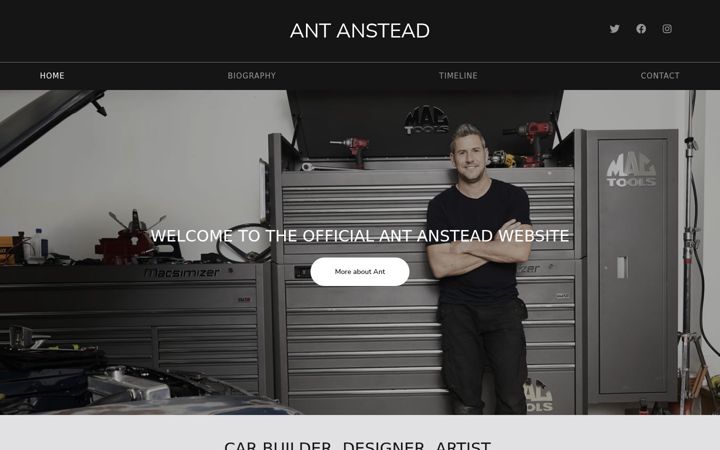 Screenshot of ant-anstead.com