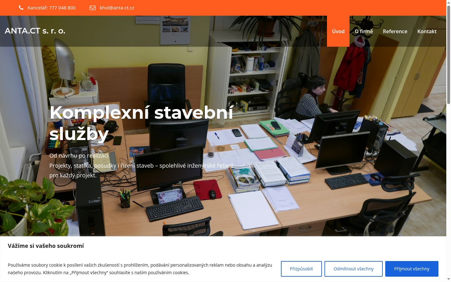 Snimka zaslona bannera za privolu prikazanog prije bilo kakve interakcije
