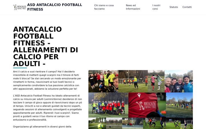 Screenshot of antacalcio.it