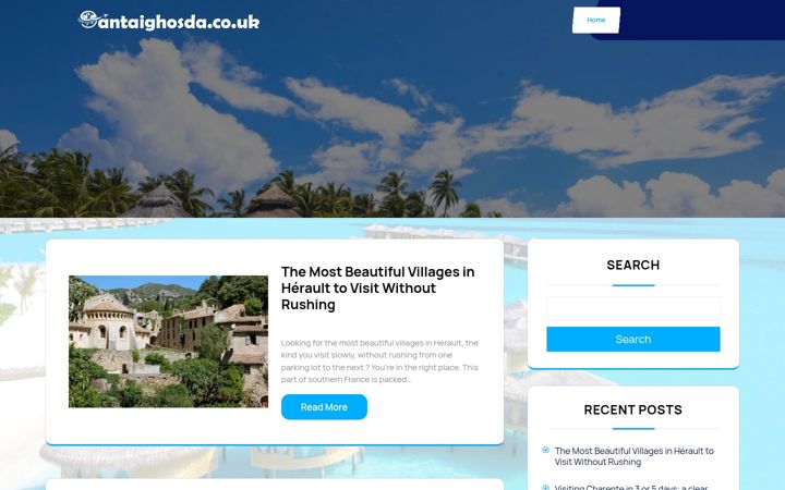 Screenshot of antaighosda.co.uk