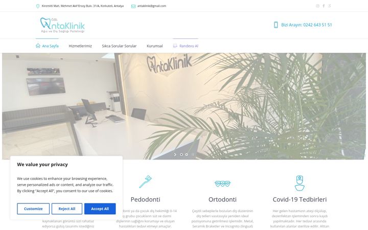 Screenshot of antaklinik.com