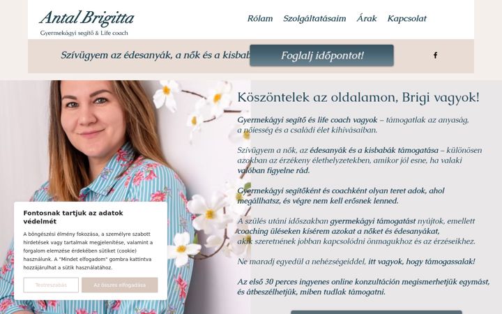 Screenshot of antalbrigitta.sk