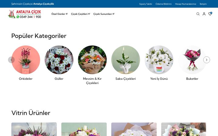 Screenshot of antalyacicekcilik.com.tr