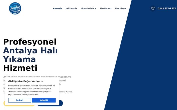 Screenshot of antalyahaliyikama.com.tr
