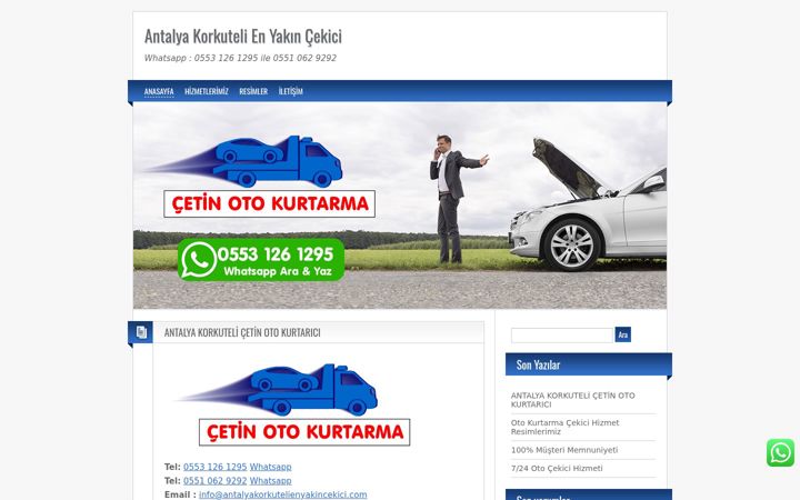 Screenshot of antalyakorkutelienyakincekici.com