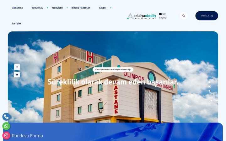 Screenshot of antalyaobesity.com