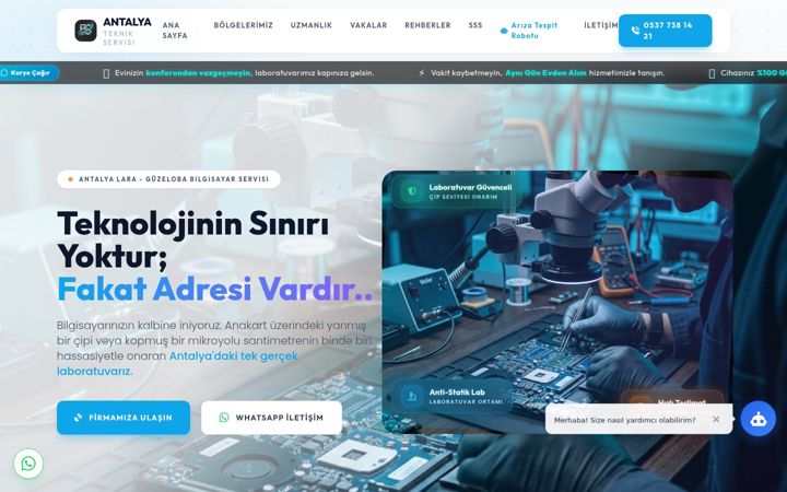 Screenshot of antalyateknikservisi.com