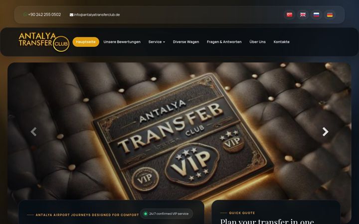 Screenshot of antalyatransferclub.de