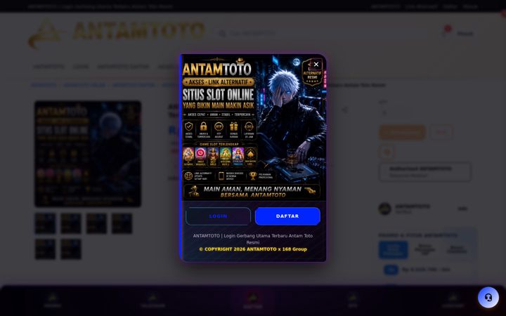 Screenshot of antam-toto.com